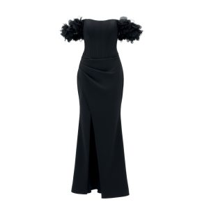 پیراهن ماکسی کرپ آیسل