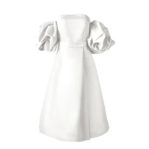 پیراهن میدی دکلته نازنین سفید