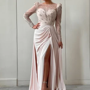 پیراهن حریر آستین بلند VIP