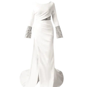 پيراهن ماكسی گيسو سفید