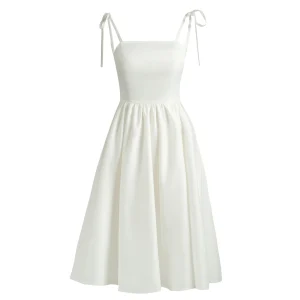 پیراهن میدی نبات سفید