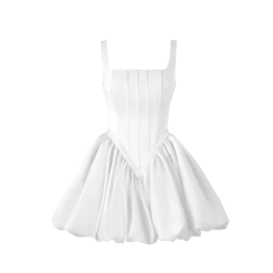 پيراهن كوتاه شاپرک سفید