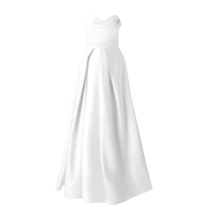 پیراهن ماکسی نگین سفید