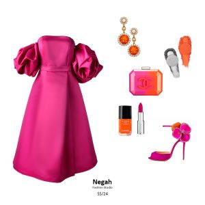 پیراهن میدی دکلته نازنین